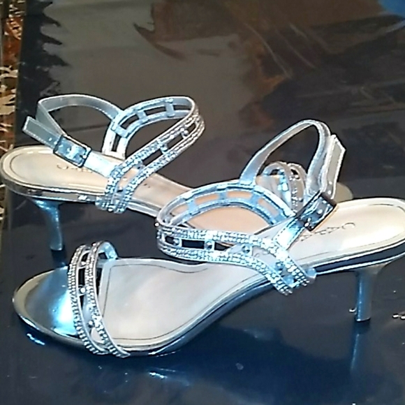 Caparros Shoes - Caparros silver heels